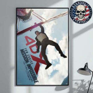 4DX Poster For Mission Impossible The Final Reckoning Only In Theaters May 23th 2025 Home Decor Poster Canvas