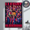 Barcelona Are Copa Champions 2025 Home Decor Poster Canvas