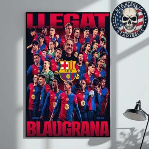 Barcelona Are Copa Champions 2025 Llegat Blaugrana Home Decor Poster Canvas