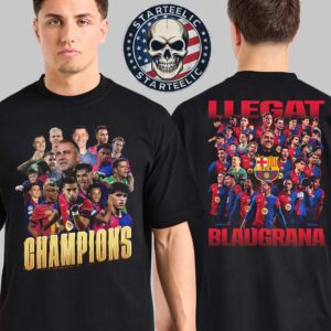 Barcelona Are Copa Champions 2025 Two Sides Unisex T-Shirt