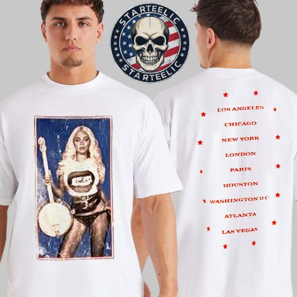 Beyonce Cowboy Carter Tour Merch Tee Tour Kicks Off In Los Angeles 2025 Schedule Two Sides Unisex T-Shirt