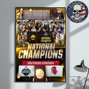 Congratulations To Southern Virginia Are 2025 Division III Men’s Volleyball Champions NCAA Home Decor Poster Canvas