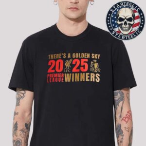 Liverpool FC LFC EPL Champions 24 25 There A Golden Sky 2025 Premier League Winner Unisex T-Shirt