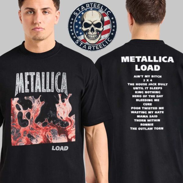 Metallica Load Tracklist 2025 Two Sides Unisex T-Shirt