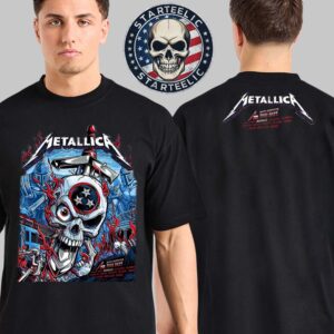 Metallica M72 Nashville Merch Tee North American Tour 2025 Schedule Location Two Sides Unisex T-Shirt