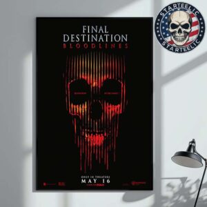 New Poster For Final Destination Bloodlines Only In Theaters May 16 2025 Home Decor Poster Canvas