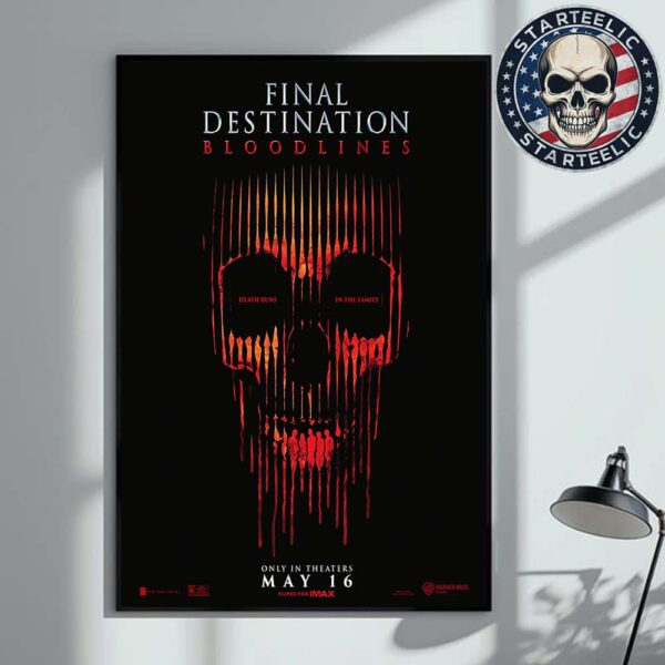 New Poster For Final Destination Bloodlines Only In Theaters May 16 2025 Home Decor Poster Canvas