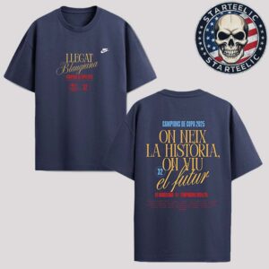 Nike Barcelona 32 Copa Champions 2025 Temporada 2024 2025 Two Sides Unisex T-Shirt