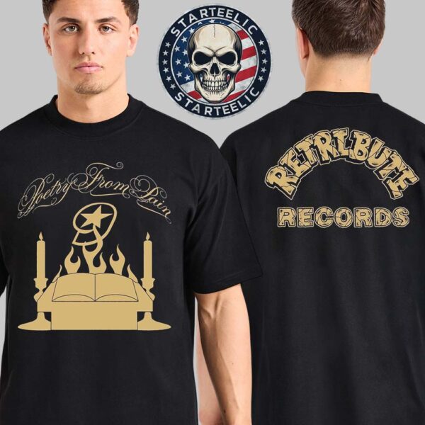 Poetoy From Pain Japan Tour 2025 Merch Tee Retribute Records Two Sides Unisex T-Shirt