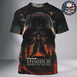 Star War 20th Aniversary Episode III Revenge Of The Sith Retunrns To Theaters April 25th 2025 All Over Print Shirt