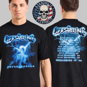 The Offspring World Wide Tour 2025 Merch Tee Supercharged Schedule Two Sides Unisex T-Shirt