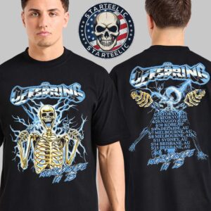 The Offspring World Wide Tour Japan And Australia 2025 Merch Tee World Wide In 25 Schedule Two Sides Unisex T-Shirt