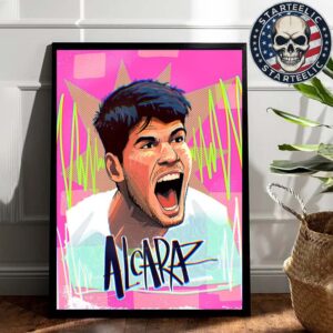 2025 Italia Open In Rome APT Masters 1000 Champion Is Carlos Alcaraz Home Decor Poster Canvas
