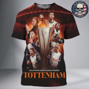 2025 UEFA Europa League Chmapions Are Tottenham Hotspur Bilbao Final 2025 All Over Print Shirt