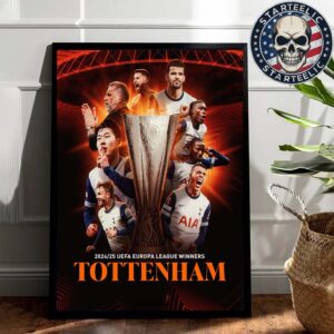 2025 UEFA Europa League Chmapions Are Tottenham Hotspur Bilbao Final 2025 Home Decor Poster Canvas