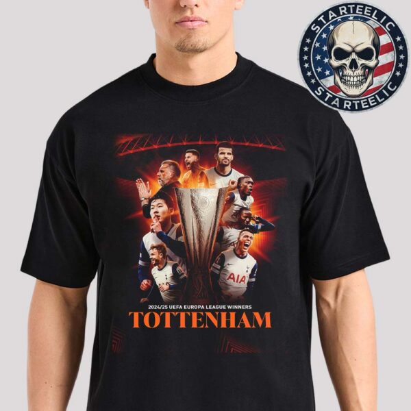 2025 UEFA Europa League Chmapions Are Tottenham Hotspur Bilbao Final 2025 Unisex T-Shirt