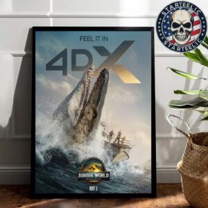 4DX Poster For Jurassic World Rebirth Only In Theaters July 2 2025 Home Decor Poster Canvas