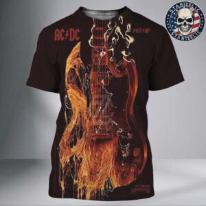 ACDC PWR Up Tour 2025 Event Poster At Acrisure Stadium In Pittsburgh Pennsylvania On May 8th 2025 All Over Print Shirt