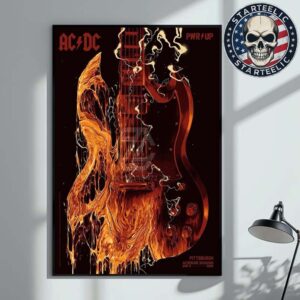 ACDC PWR Up Tour 2025 Event Poster At Acrisure Stadium In Pittsburgh Pennsylvania On May 8th 2025 Home Decor Poster Canvas