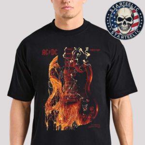 ACDC PWR Up Tour 2025 Event Poster At Acrisure Stadium In Pittsburgh Pennsylvania On May 8th 2025 Unisex T-Shirt