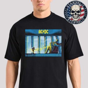 ACDC PWR Up Tour 2025 Event Poster At Pop Up Northwest Stadium In Landover MD On May 12th 2025 Unisex T-Shirt