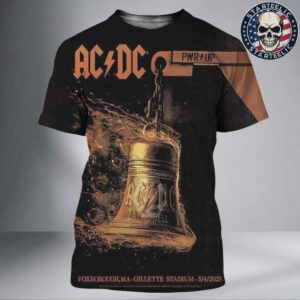 ACDC PWR Up Tour 2025 Event Poster In Foxborough MA At Gillette Stadium On May 4 2025 All Over Print Shirt