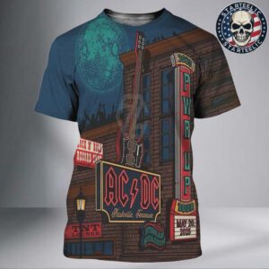 ACDC PWR Up Tour 2025 Nashville Poster In Nashville Tenessee At Nissan Stadium On May 20th 2025 All Over Print Shirt