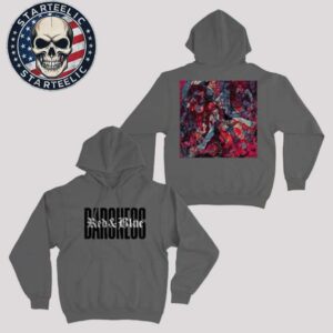 Baroness Red And Blue Tour Spring 2025 Merchline Baroness Poster Unisex Hoodie