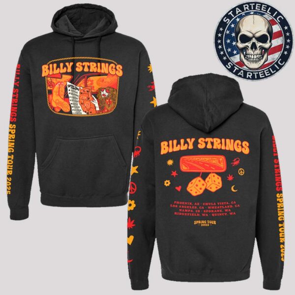 Billy Strings Spring Tour 2025 Merch May Dates Billie Buck Outlaw Tour Unisex Hoodie