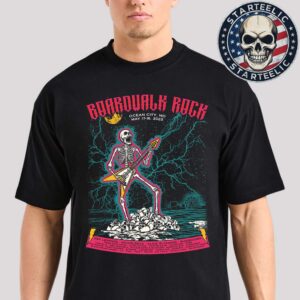 Boardwalk Rock 2025 Commemorative Poster In Ocean City MD On May 17th And 18th 2025 Unisex T-Shirt