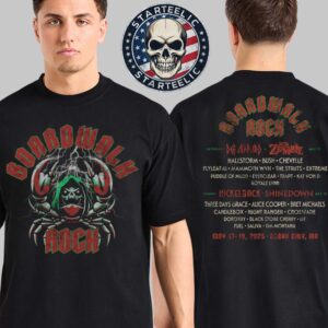 Boardwalk Rock 2025 Crab Lineup In Ocean City MD On May 17th And 18th 2025 Tee Two Sided Unisex T-Shirt