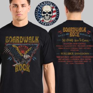 Boardwalk Rock 2025 Eagle Lineup In Ocean City MD On May 17th And 18th 2025 Tee Two Sided Unisex T-Shirt