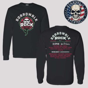 Boardwalk Rock 2025 Rose Lineup In Ocean City MD On May 17th And 18th 2025 Unisex Longsleeve