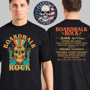 Boardwalk Rock 2025 Skull Lineup In Ocean City MD On May 17th And 18th 2025 Tee Two Sided Unisex T-Shirt