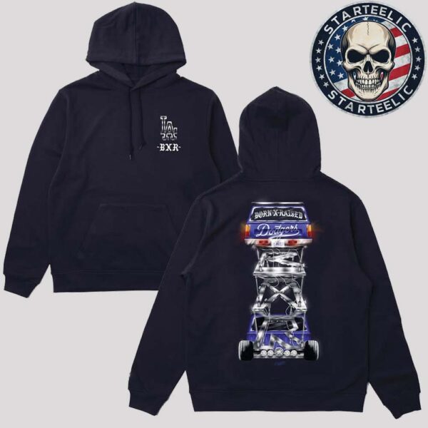 Born Raised X Los Angeles Dodgers LA Bleeds Blue Unisex Hoodie