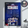 Baltimore Ravens Matchup 2025 NFL Schedule Home Decor Poster Canvas