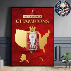 Congrats To Liverpool FC Are Premier League Champions 2025 Home Decor Poster Canvas