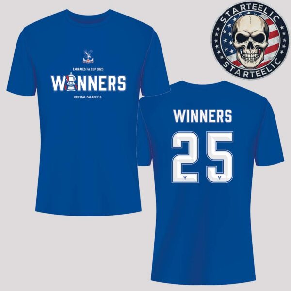 Crystal Palace FC FA Cup Winners Tee 2025 Two Sides Unisex T-Shirt