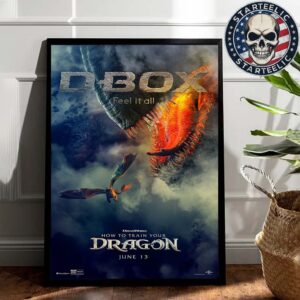 DBox Poster For The How To Tranin Your Dragon Live Action Film In Theater On June 13 2025 Home Decor Poster Canvas