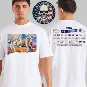 Dallas Cowboys NFL 2025 Schedule Game Days Two Sides Unisex T-Shirt