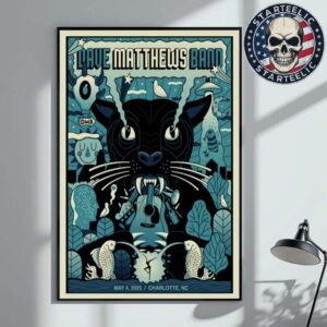 Dave Matthews Band Event Poster DMB 2025 At Lovin’ Life Music Fest In Charlotte NC On May 4 2025 Home Decor Poster Canvas
