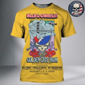 Dead And Company Celebrating 60 Year Of The Grateful Dead Is Music Event Poster At Golden Gate Park In San Francisco California On August 1 2 3 2025 All Over Print Shirt