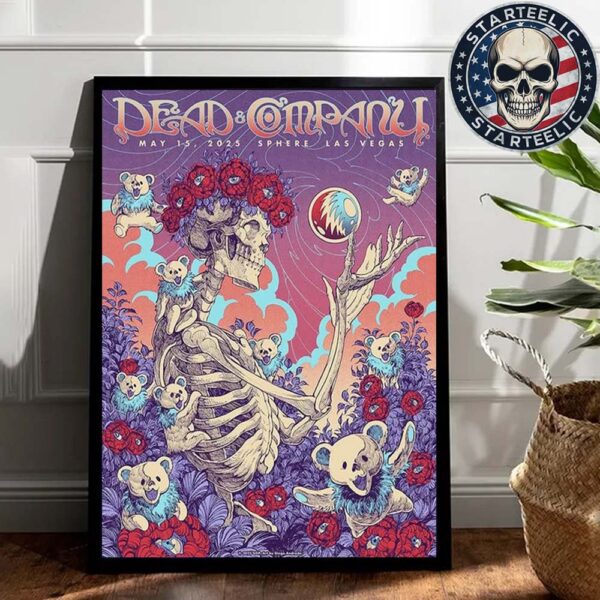 Dead And Company Dead Forever Event Poster At Sphere In Las Vegas In May 15th 2025 Home Decor Poster Canvas