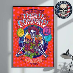 Dead And Company Dead Forever Event Poster At Sphere In Las Vegas  On May 11th 2025 Home Decor Poster Canvas