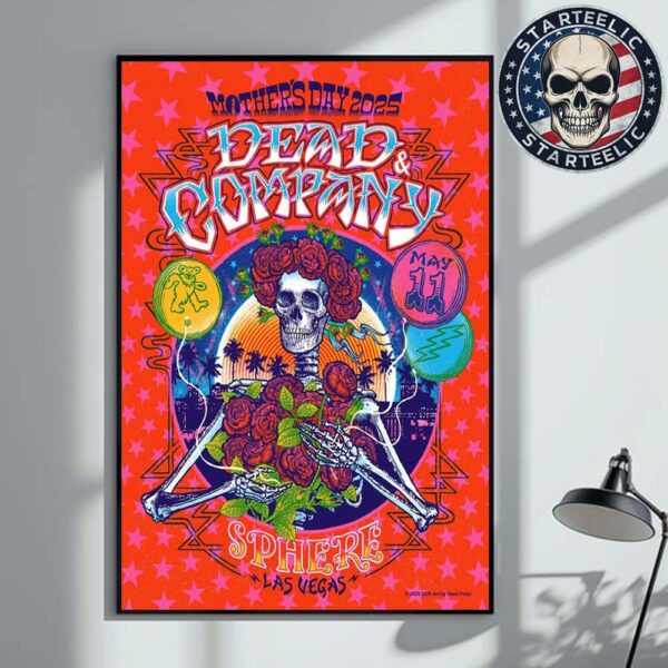 Dead And Company Dead Forever Event Poster At Sphere In Las Vegas  On May 11th 2025 Home Decor Poster Canvas