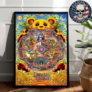 Dead And Company Event Poster Dead Forever At Sphere In Las Vegas On May 9th 10th And 11th 2025 Home Decor Poster Canvas