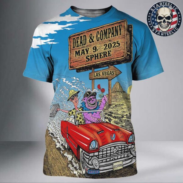 Dead And Company Event Poster Dead Forever In Las Vegas At Sphere On May 9th 2025 All Over Print Shirt