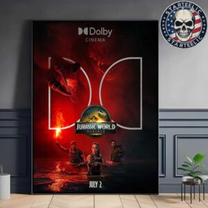 Dolby Cinema Poster For Jurassic World Rebirth Only In Theaters July 2 2025 Home Decor Poster Canvas