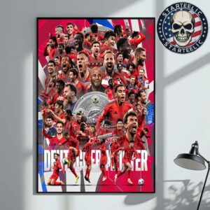 FC Bayern Munchen Are Deutscher Meister 2025 Champions Bundesliga 2025 Home Decor Poster Canvas