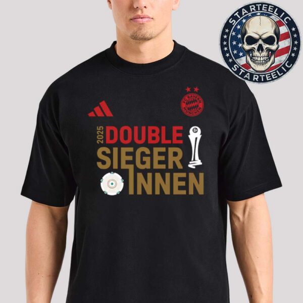 FC Bayern Munchen Are Double Siegerinnen 2025 Bundesliga Unisex T-Shirt